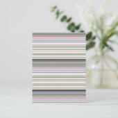 Stijlvolle streep in moderne kleuren briefkaart (Staand voorkant)