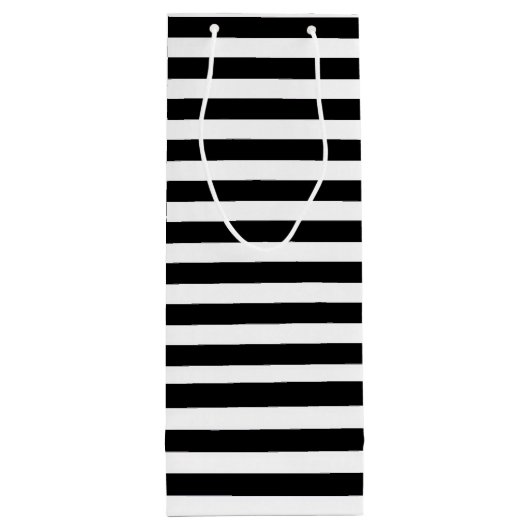 Stijlvolle strepen en bloemen Wijntas Wijn Cadeautas (Achterkant)