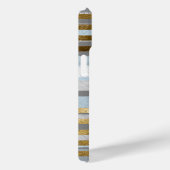 Stijlvolle strepen en monogram Case-Mate iPhone case (Achterkant / Rechts)