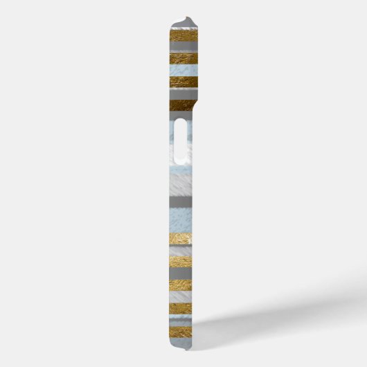 Stijlvolle strepen en monogram Case-Mate iPhone case (Achterkant / Rechts)