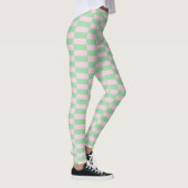 Stijlvolle strepen patroon roze groen leggings (Rechts)