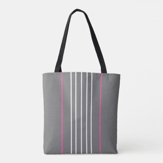 Stijlvolle strepes monogrammen tote bag (Achterkant)