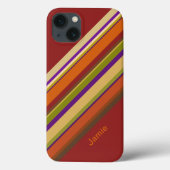 Stijlvolle Stripes Hoesje-Mate iPhone Case (Achterkant)