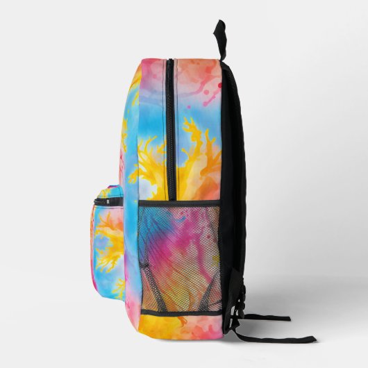 Stijlvolle Stropdas en Dye Monogram Initialen Bedrukte Rugzak (Rechts)