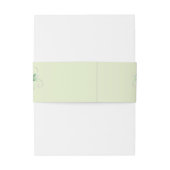 Stijlvolle Succulente Bruiloft Uitnodigingen Wikkel (Achterkant Voorbeeld)