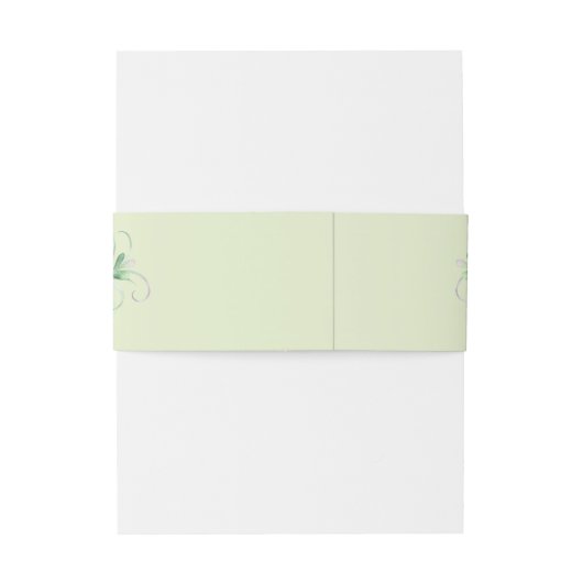 Stijlvolle Succulente Bruiloft Uitnodigingen Wikkel (Achterkant Voorbeeld)