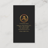 Stijlvolle superieure gouden stripper visitekaartje (Achterkant)