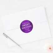 Stijlvolle Sweet 16 Party Stickers : Metallic Paar (Envelop)