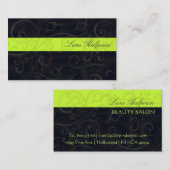 Stijlvolle Swirls visitekaartjes (Voorkant / Achterkant)