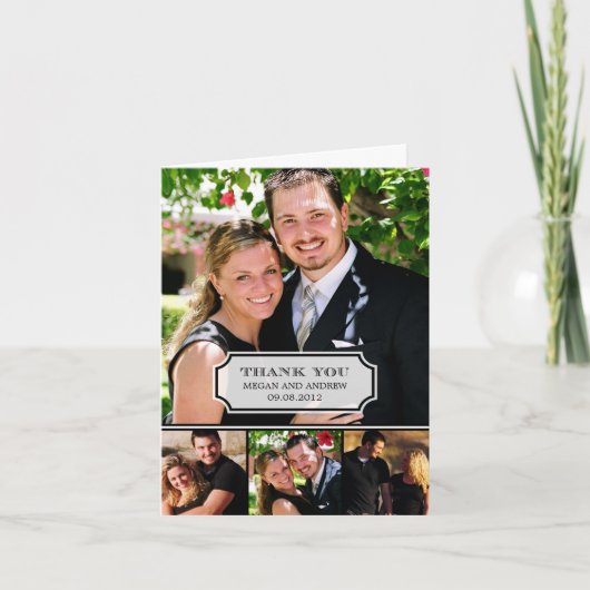 Stijlvolle Tab Bedankkaart (Voorkant)