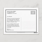 Stijlvolle Tab Trouwen Dank u kaart (Achterkant)