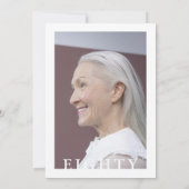 Stijlvolle TACHTIG Fotostrip 80ste verjaardag Kaart (Achterkant)