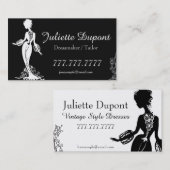 Stijlvolle Tailor Dressmaker zwart Visitekaartje (Voorkant / Achterkant)