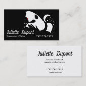 Stijlvolle Tailor Dressmaker zwart Visitekaartje (Voorkant / Achterkant)