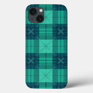 Stijlvolle Tartan Plaid Groene iPhone / iPad hoes