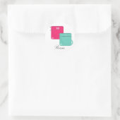 Stijlvolle tassen ronde sticker (Tas)