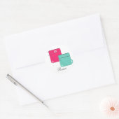 Stijlvolle tassen ronde sticker (Envelop)