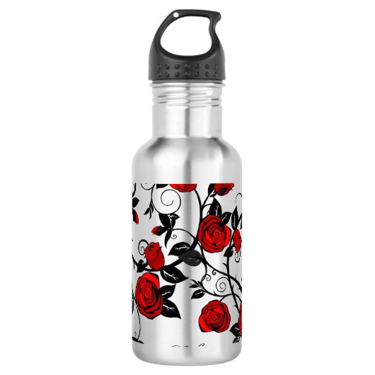 Stijlvolle Tattoos Rozen Waterfles (Voorkant)
