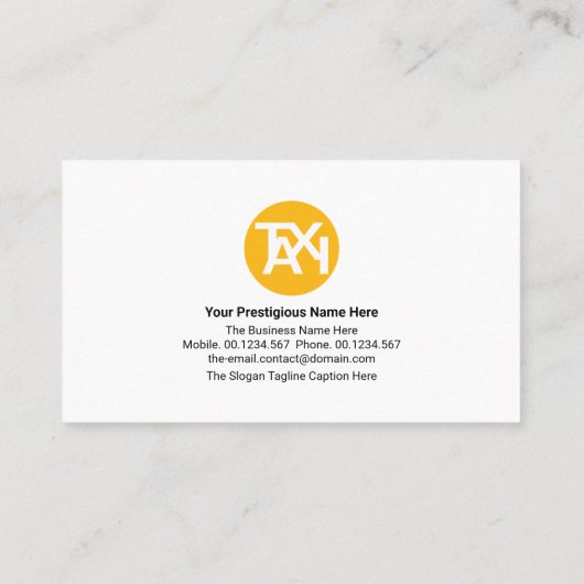 Stijlvolle Taxi Check Box Private Transport Driver Visitekaartje (Achterkant)