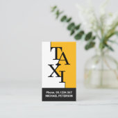 Stijlvolle Taxi Signage Border Ride Share Driver Visitekaartje (Staand voorkant)