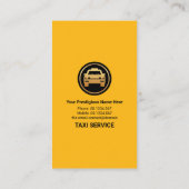 Stijlvolle Taxi Signage Border Ride Share Driver Visitekaartje (Achterkant)
