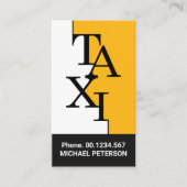 Stijlvolle Taxi Signage Border Ride Share Driver Visitekaartje (Voorkant)