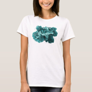 Stijlvolle Teal ABSTRACTE KUNST Statement T-shirt