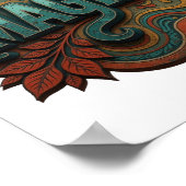 Stijlvolle Teal IMAGINE Poster (Hoek)