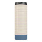 Stijlvolle tekening Blush en Blue Personalized Thermosbeker (Achterkant)