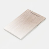 Stijlvolle tekst Bruin hout Kijk Sjabloon Post-it® Notes (Schuin)