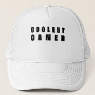 Stijlvolle tekstkunst die de gamedcultuur viert trucker pet