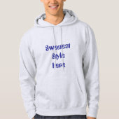 Stijlvolle teksttype hoodie (Voorkant)