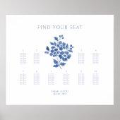 Stijlvolle Ten Tafel Trouwen Poster Zitting Grafie (Voorkant)