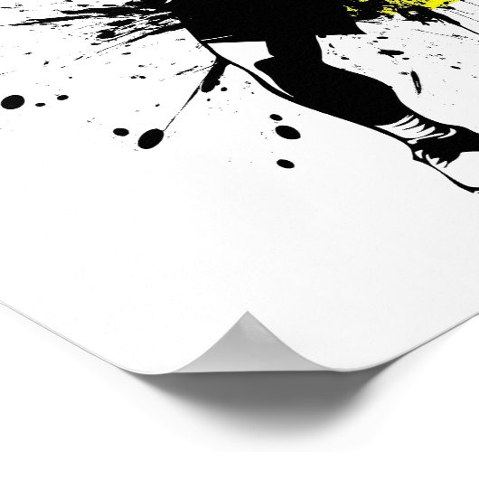 Stijlvolle tenniskunst poster (Hoek)