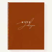 Stijlvolle Terracotta Handtekening Script Monogram