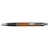 Stijlvolle Terracotta Onderschrift Script Monogram Pen (Achterkant)