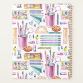 Stijlvolle terug naar school benodigdheden Patroon Planner (Achterkant)