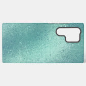 Stijlvolle textuurachtergrond van Turquoise Samsung Galaxy Hoesje (Achterkant horizontaal)