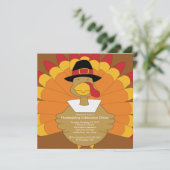 Stijlvolle Thanksgiving in Turkije Kaart (Staand voorkant)