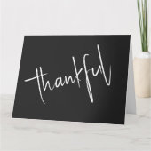 Stijlvolle Thanksgiving tekst Bedankkaart (Voorkant)