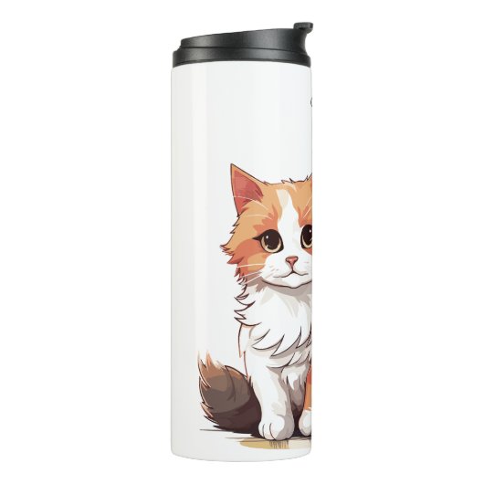 Stijlvolle thermische droogtrommel thermosbeker (Gedraaid links)