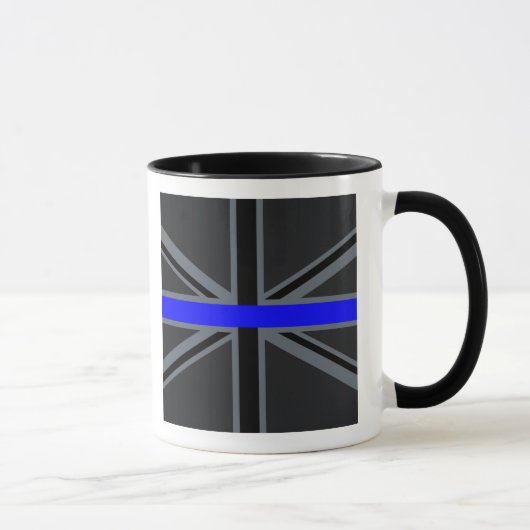 Stijlvolle Thin Blue Line Union-aansluiting Mok (Rechts)