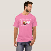 Stijlvolle TIJD DE SEASON Pink CHRISTMAS T-shirt (Voorkant volledig)