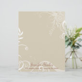 Stijlvolle tinten en witte briefpapier briefhoofd sjabloon (Staand voorkant)