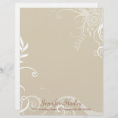 Stijlvolle tinten en witte briefpapier briefhoofd sjabloon (Voorkant / Achterkant)