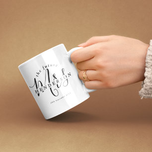 Stijlvolle toekomstige mevrouw verlovings- koffiemok