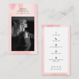 Stijlvolle trendy abstracte foto persoonlijk visitekaartje