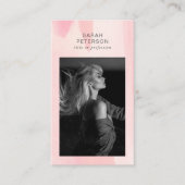 Stijlvolle trendy abstracte foto persoonlijk visitekaartje (Voorkant)