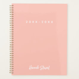 Stijlvolle Trendy Blush Pink Minimalist Girly Planner