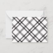 Stijlvolle Trendy Boho Roze Kerstster Notitiekaartje (Achterkant)